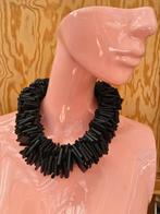Zwarte unieke ketting van fietsbanden, Overige materialen, Xx, Zwart, Xx