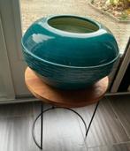 PTMD bloempot orchidee cactus rond azuur blauw turquoise, Rond, Minder dan 40 cm, Aardewerk, Ophalen