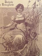 Art Deco - reclame plaat - Italiaans - 1901 - Retro, Ophalen of Verzenden