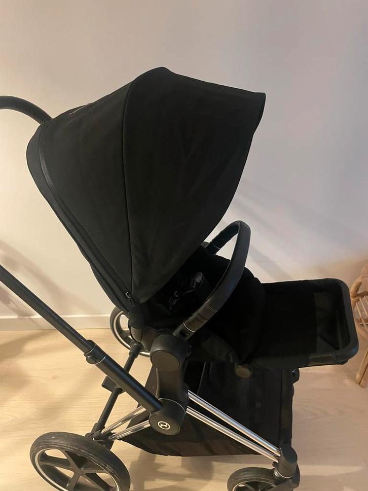 Cybex Priam Stardust Black Plus - Complete Set, Kinderen en Baby's, Kinderwagens en Combinaties, Zo goed als nieuw, Combiwagen