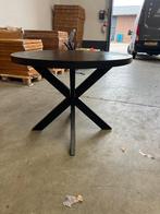 Ronde eettafel 110cm black mango incl. spinpoot, Ophalen, Rond, Nieuw, Vier personen