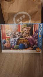 Eurographics Puzzel 500 Stukjes - Kittens december tip, Ophalen of Verzenden, 500 t/m 1500 stukjes, Nieuw