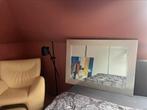 Spiegel met zilverkleurige lijst 108cm bij 79 cm, Ophalen, 100 tot 125 cm, Minder dan 100 cm