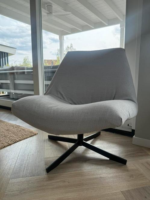 Cartel Living Clib Draai fauteuil grijs losse hoes, zgan, Huis en Inrichting, Fauteuils, Zo goed als nieuw, 50 tot 75 cm, Ophalen