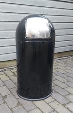 Zwarte Wesco Pushboy Afvalemmer - Netjes!, 50 tot 75 cm, Ophalen of Verzenden, Metaal, 20 tot 30 liter