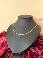 Rozenkwarts robijn parel zoetwater liefde geluk uniek magie, Sieraden, Tassen en Uiterlijk, Kettingen, Nieuw, Ophalen of Verzenden