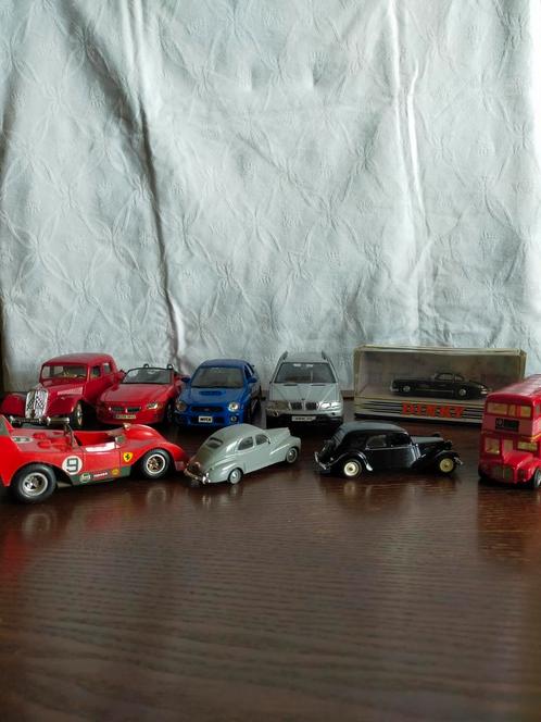 Modelauto's 8 stuks en 1 dubbeldekker bus, Hobby en Vrije tijd, Modelauto's | Overige schalen, Gebruikt, Ophalen of Verzenden