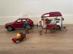 Schleich - Horse club - auto en trailer - 42535, Verzamelen, Speelgoed, Ophalen, Zo goed als nieuw