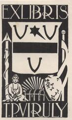 1516 Ex Libris Nederland : Jeanne Bieruma Oosting, 1929, Antiek en Kunst, Verzenden