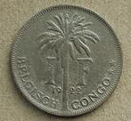 Belgisch Congo, 1 frank 1922 (Vlaams), Ophalen of Verzenden, Overige landen, Losse munt