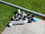 125mm rioolbuis afvoer met bochten en moffen, Doe-het-zelf en Verbouw, Buizen en Afvoer, Ophalen, Bochten, Pvc, Nieuw