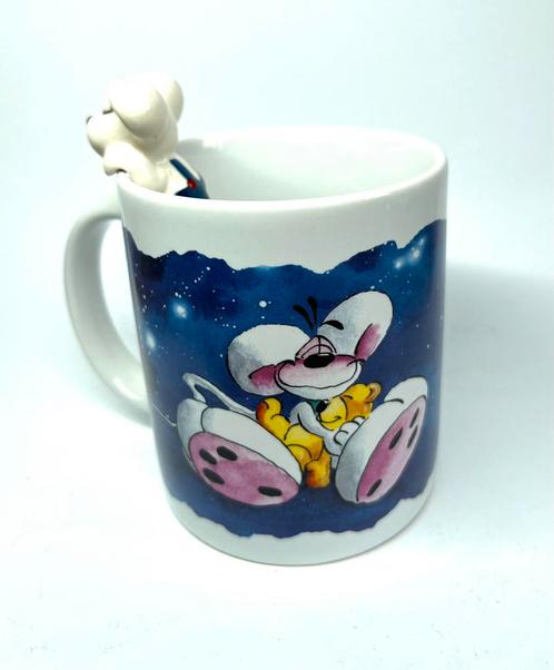 Diddl mokken collectors item - happy birthday + knuffelbeker, Verzamelen, Diddl, Zo goed als nieuw, Servies, Ophalen of Verzenden
