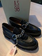 A.S.98 - airstep - nieuw - zwart - leer - moccasins- mt 39, Kleding | Dames, Schoenen, A.S 98, Zwart, Nieuw, Ophalen of Verzenden