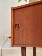 Vintage kastje teak hout dressoir jaren 50/60 Deens, Ophalen, Gebruikt, Teakhout, 50 tot 100 cm
