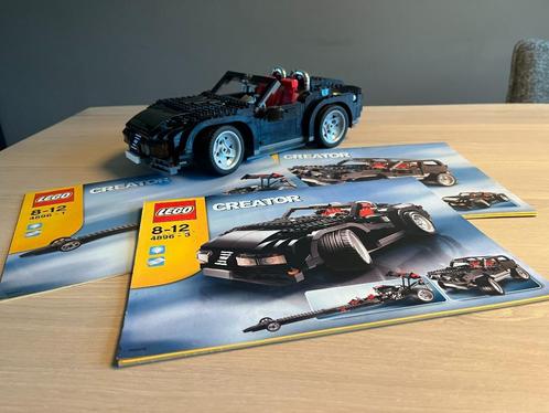 Lego Creator Zwarte auto - 4896, Kinderen en Baby's, Speelgoed | Duplo en Lego, Gebruikt, Lego, Complete set, Ophalen of Verzenden