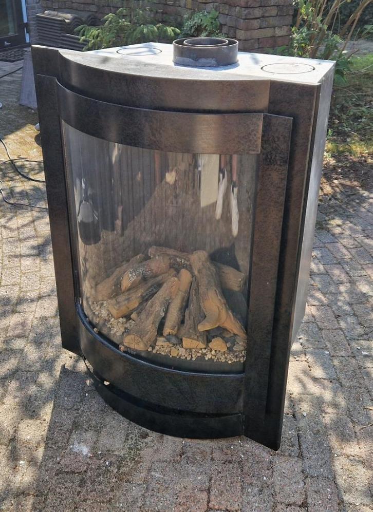 Faber inbouw gashaard, Huis en Inrichting, Haarden, Gebruikt, Gashaard, Ophalen