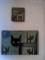 2x Berg Danmark Keramiek Katten Tableau, Antiek en Kunst, Ophalen of Verzenden