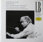MENDELSSOHN Symphonien nos. 3 & 4 CD BERNSTEIN DG, Cd's en Dvd's, Cd's | Klassiek, Ophalen of Verzenden, Romantiek, Gebruikt, Orkest of Ballet