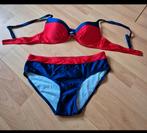 Nieuwe bikini maat M. Blauw met rood., Kleding | Dames, Badmode en Zwemkleding, Ophalen of Verzenden, Nieuw, Rood, Bikini