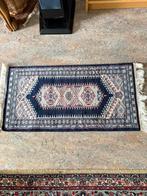 Perzisch tapijt, Minder dan 50 cm, Gebruikt, 50 tot 100 cm, Blauw