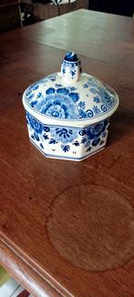 Delfts Blauw Bonbonnière met Deksel, Ophalen of Verzenden