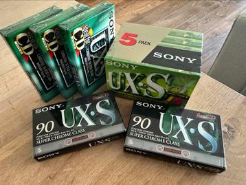 10 stuks Sony UX-S90 cassettebandjes in folie beschikbaar voor biedingen