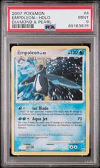 Empoleon PSA 9 MINT 2007 Diamond & Pearl 4/130, Ophalen of Verzenden, Zo goed als nieuw