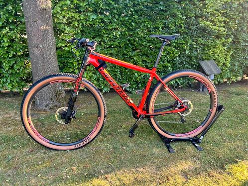 XTR Di2 Cannondale FS-i Hi-Mod Carbon 1 Acid Red, Fietsen en Brommers, Fietsen | Mountainbikes en ATB, Zo goed als nieuw, Heren