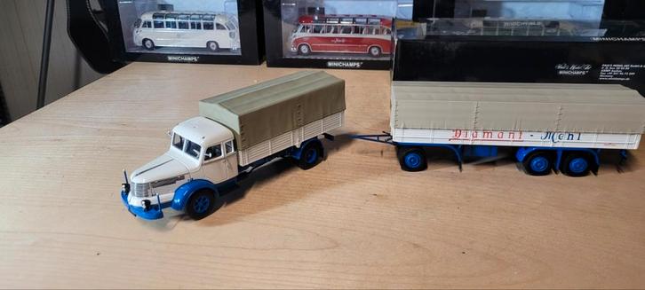 Minichamps Krupp Titan Diamant Mehl Sample model, Hobby en Vrije tijd, Modelauto's | 1:43, Zo goed als nieuw, Bus of Vrachtwagen