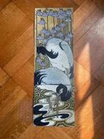 Tegeltableau (dik papier) - Kraanvogels & Akeleien, Ophalen of Verzenden