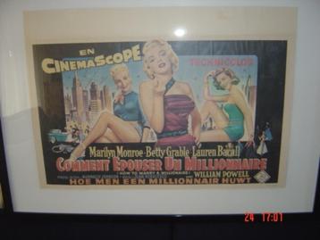Bioscoopposter Originele Marilyn Monroe 1953