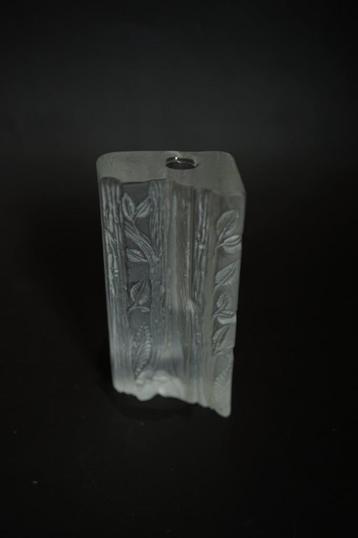 Vintage kristal glas Solifleur vaas Walther Glas blad boom beschikbaar voor biedingen