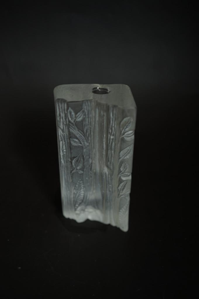 Vintage kristal glas Solifleur vaas Walther Glas blad boom, Antiek en Kunst, Antiek | Glas en Kristal, Ophalen of Verzenden