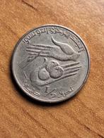 munt Tunesië 1/2 dinar 1976, Postzegels en Munten, Munten | Afrika, Ophalen of Verzenden, Overige landen, Losse munt