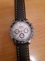 Seiko Daytona  Panda Polshorloge - Zo goed als nieuw!, Seiko, Leer, Staal, Polshorloge