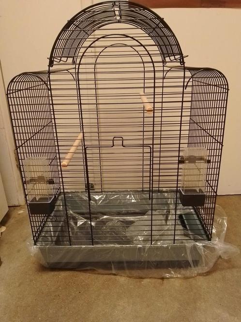 Vogelkooi interzoo Sonia 3 54x35x85 cm grijs nieuw, Dieren en Toebehoren, Vogels | Hokken en Kooien, Nieuw, Vogelkooi, Metaal