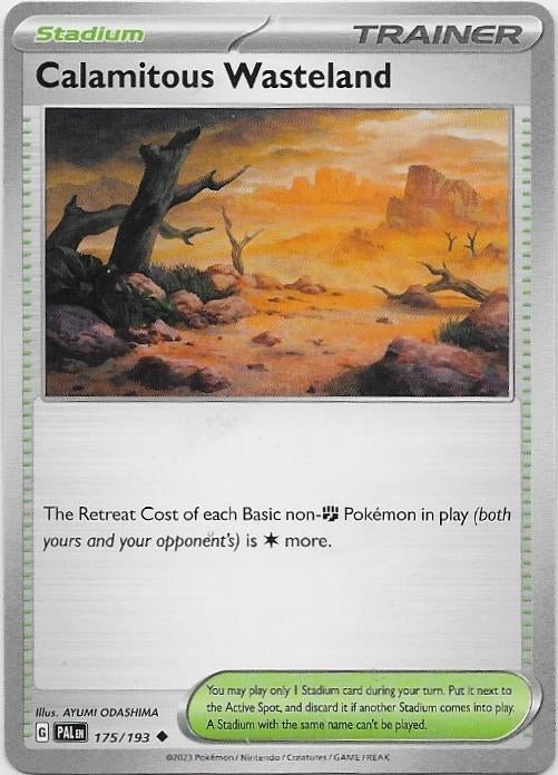 Paldea Evolved,  Calamitous Wasteland [uncommon] 175/193, Verzenden, Nieuw, Losse kaart