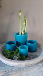 Henry Dean vaasjes/ windlichtjes., Ophalen of Verzenden, Overige kleuren, Glas