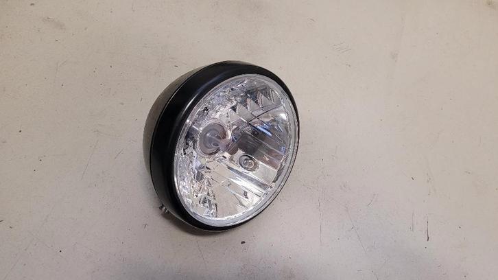 Ronde koplamp caferacer look, Motoren, Onderdelen | Merk-onafhankelijk, Gebruikt, Ophalen of Verzenden