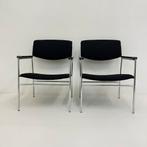 Set 2 minimalistisch design  fauteuils gijs van der sluis, Huis en Inrichting, Fauteuils, Gebruikt, Stoel, Stoel, 75 tot 100 cm