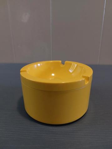 Vintage Mepal Rosti asbak met deksel geel zgan  beschikbaar voor biedingen