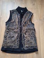 Zwarte fluffy bodywarmer, Ophalen of Verzenden, Gebruikt, Meisje, Jas