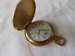Een savonet horloge goudkleurig met scharnierend deksel, Sieraden, Tassen en Uiterlijk, Horloges | Heren, Overige merken, Zakhorloge