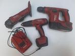 Hilti set boormachine, haakse slijper en accuboormachine, Ophalen of Verzenden, Gebruikt, 30 tot 70 mm
