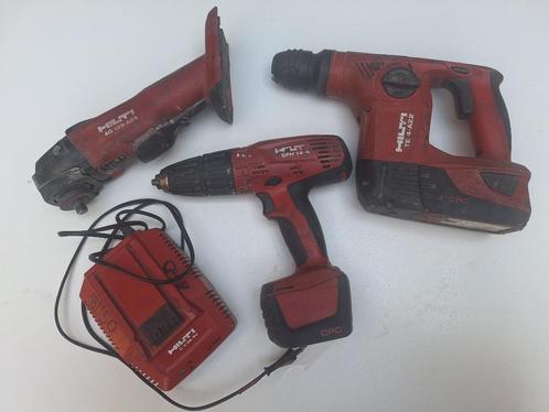 Hilti set boormachine, haakse slijper en accuboormachine, Doe-het-zelf en Verbouw, Gereedschap | Zaagmachines, Gebruikt, 30 tot 70 mm
