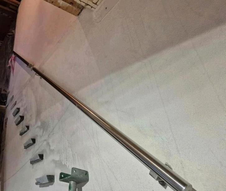 Metalen Trapleuning - Diverse Lengtes, Doe-het-zelf en Verbouw, Hang- en Sluitwerk, Gebruikt, Overige typen, IJzer, Ophalen