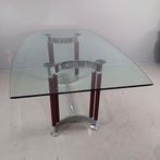 Eetkamertafel Creation 1250, 100x180, Huis en Inrichting, Tafels | Eettafels, Ophalen, Gebruikt, 50 tot 100 cm, Glas