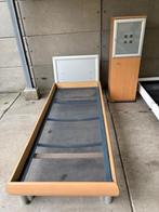 Bed 90-220, 1 x beuken met kast, Huis en Inrichting, Ophalen, Gebruikt, 90 cm, Eenpersoons