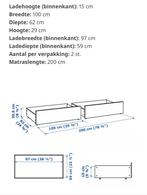 Twee lades voor onder bed - goede staat!, Huis en Inrichting, Slaapkamer | Bedden, 100 cm, Eenpersoons, Wit, Ophalen of Verzenden