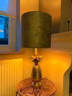 Ananas lamp met velours lampenkap, Huis en Inrichting, Lampen | Lampenkappen, Ophalen of Verzenden, Zo goed als nieuw, Rond, 50 cm of meer